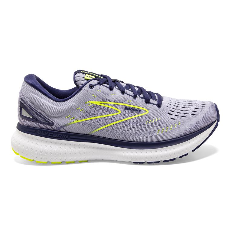 Brooks Glycerin 19 Women's Road Running Shoes - Lavender Purple/Blue/Nightlife (70398-DPRL)